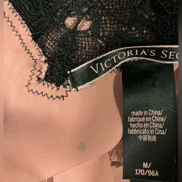 Excellent Condition, Victoria's Secret, Pink & Black Slip Dress, Size Medium - Picture 11 of 12